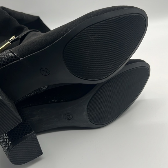 Karen Scott Womens Isabell Faux Leather Embossed Knee-High Boots - Picture 7 of 8